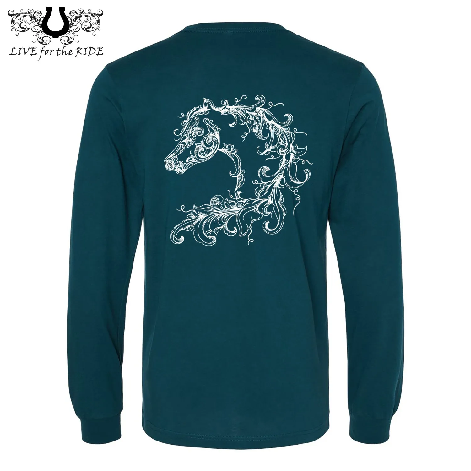 Scroll Horse Long Sleeve T-Shirt