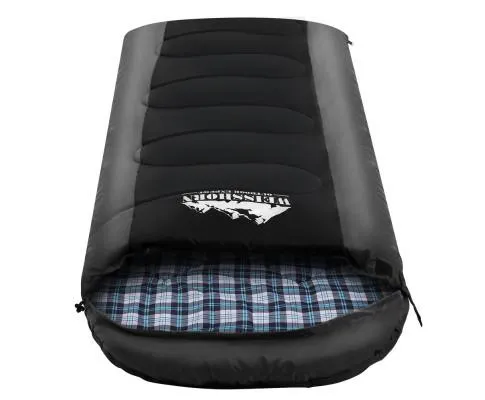 Sleeping Bag Bags Single Camping Hiking -20°C to 10°C Tent Winter Thermal Grey