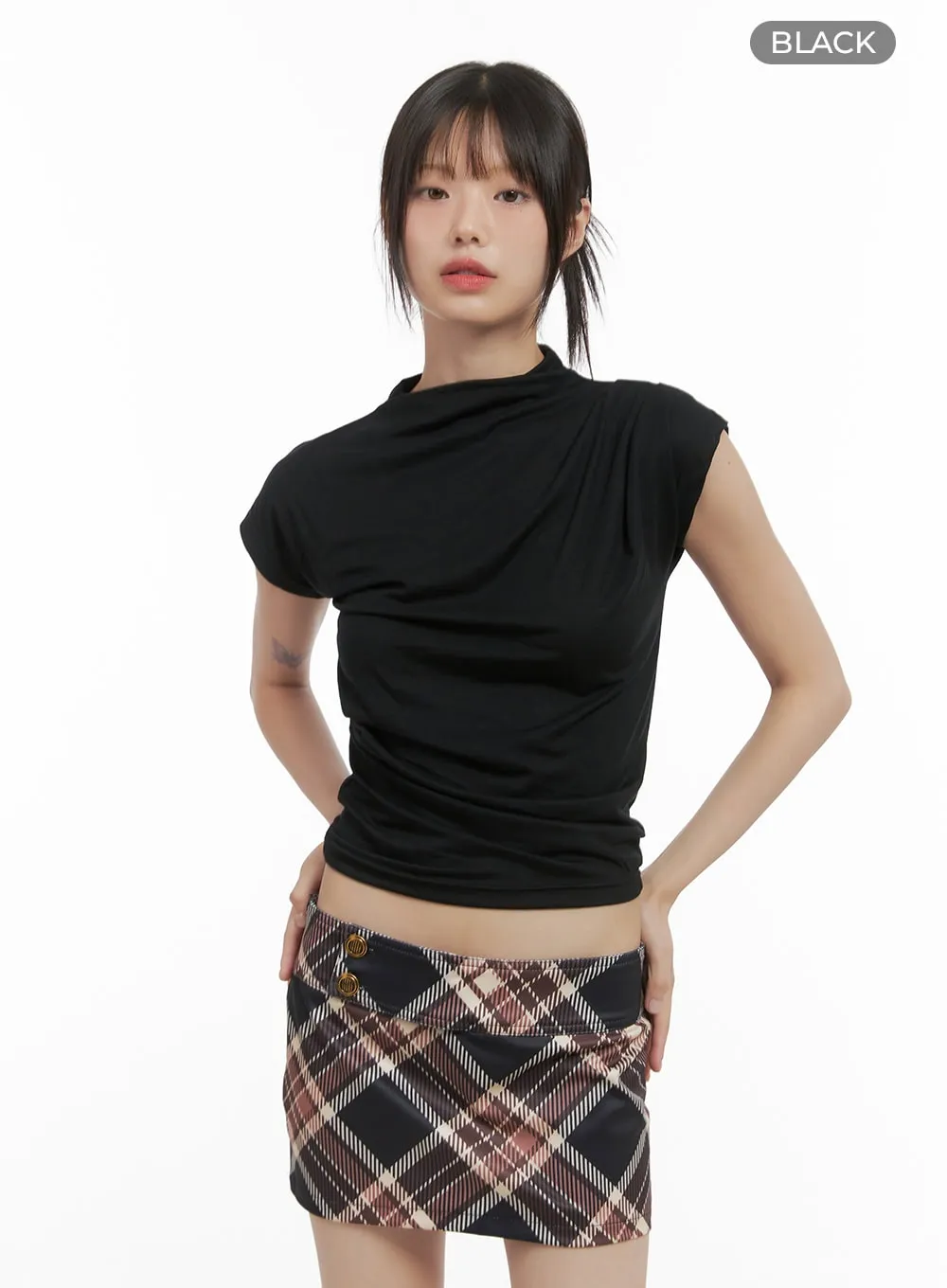 SlimLine Turtleneck CropTop CS412