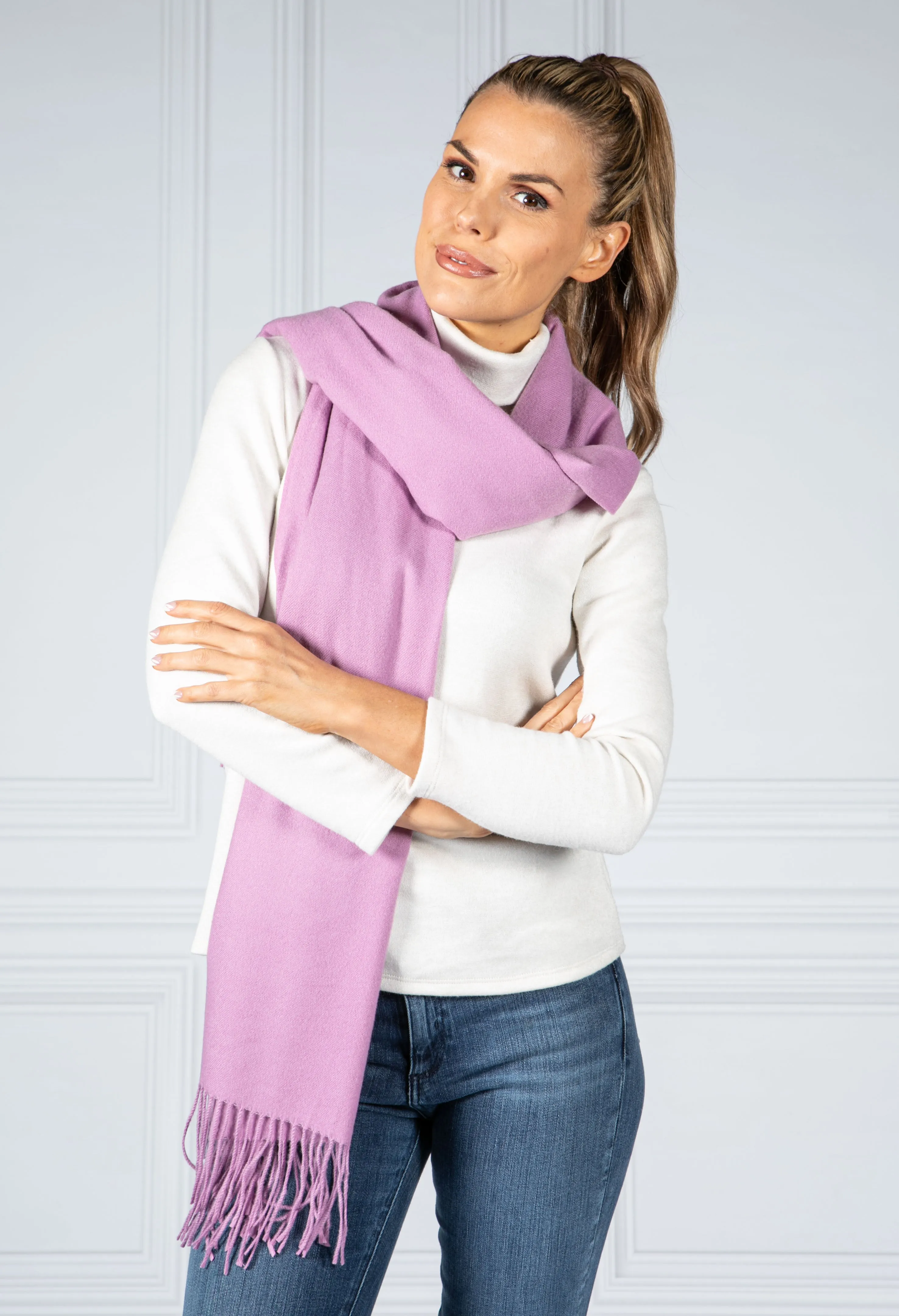 Soft Knit Dusted Lavander Scarf