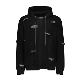 SPLICED SWEATER HOODIE