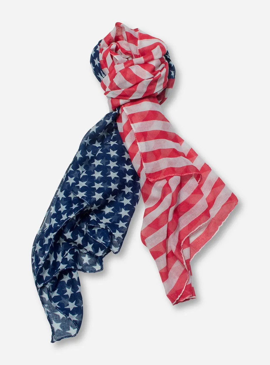 Stars & Stripes Red, White & Blue Scarf - Texas Tech