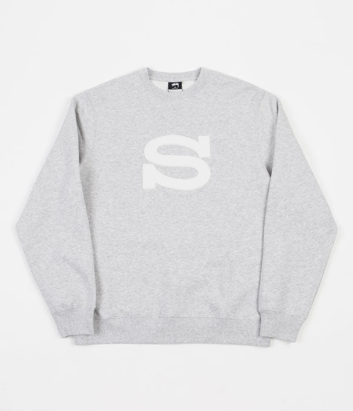 Stussy Stussy S Applique Crewneck Sweatshirt - Ash Heather