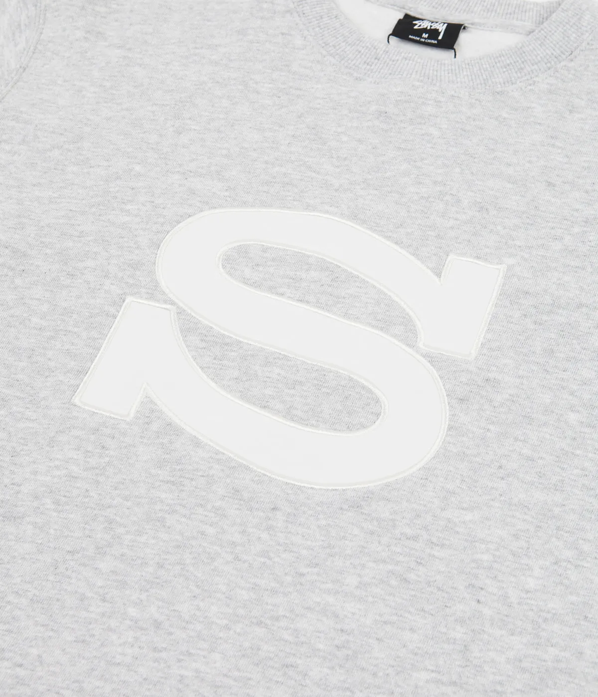 Stussy Stussy S Applique Crewneck Sweatshirt - Ash Heather