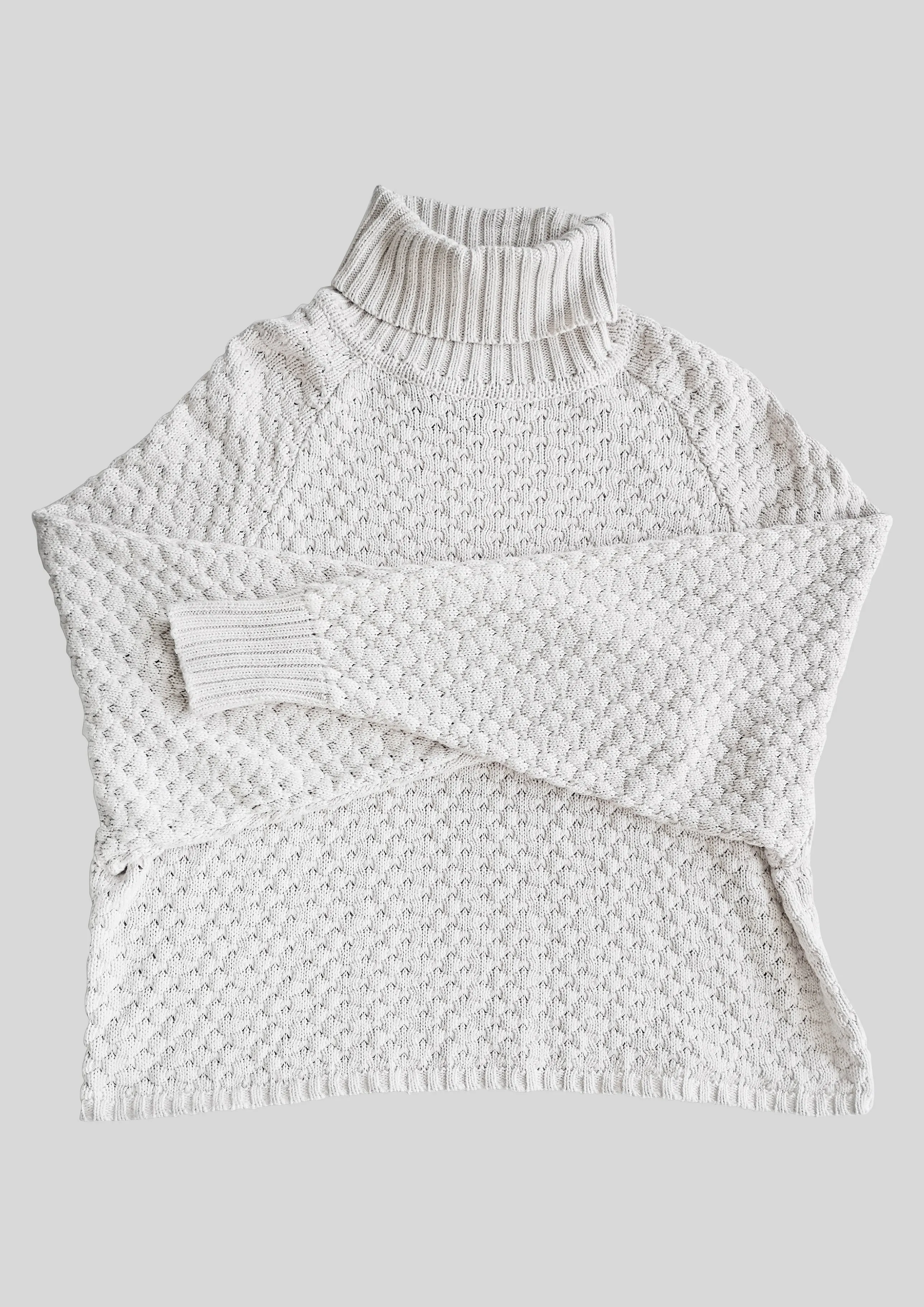 SWEATER TURTLENECK - KNIT PEARL beige