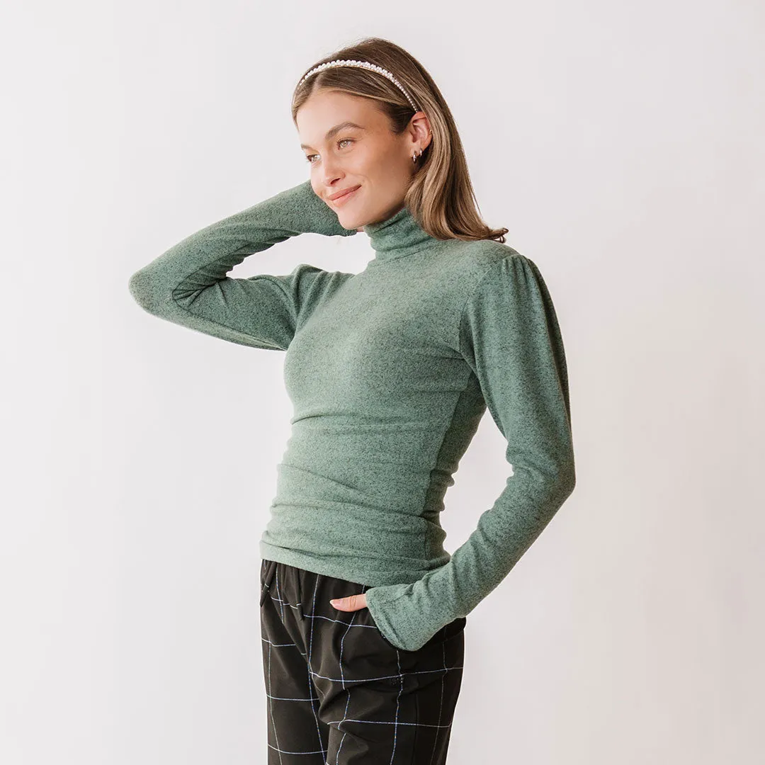 Tatum Turtleneck, Dusk Green