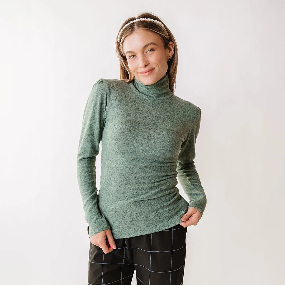 Tatum Turtleneck, Dusk Green