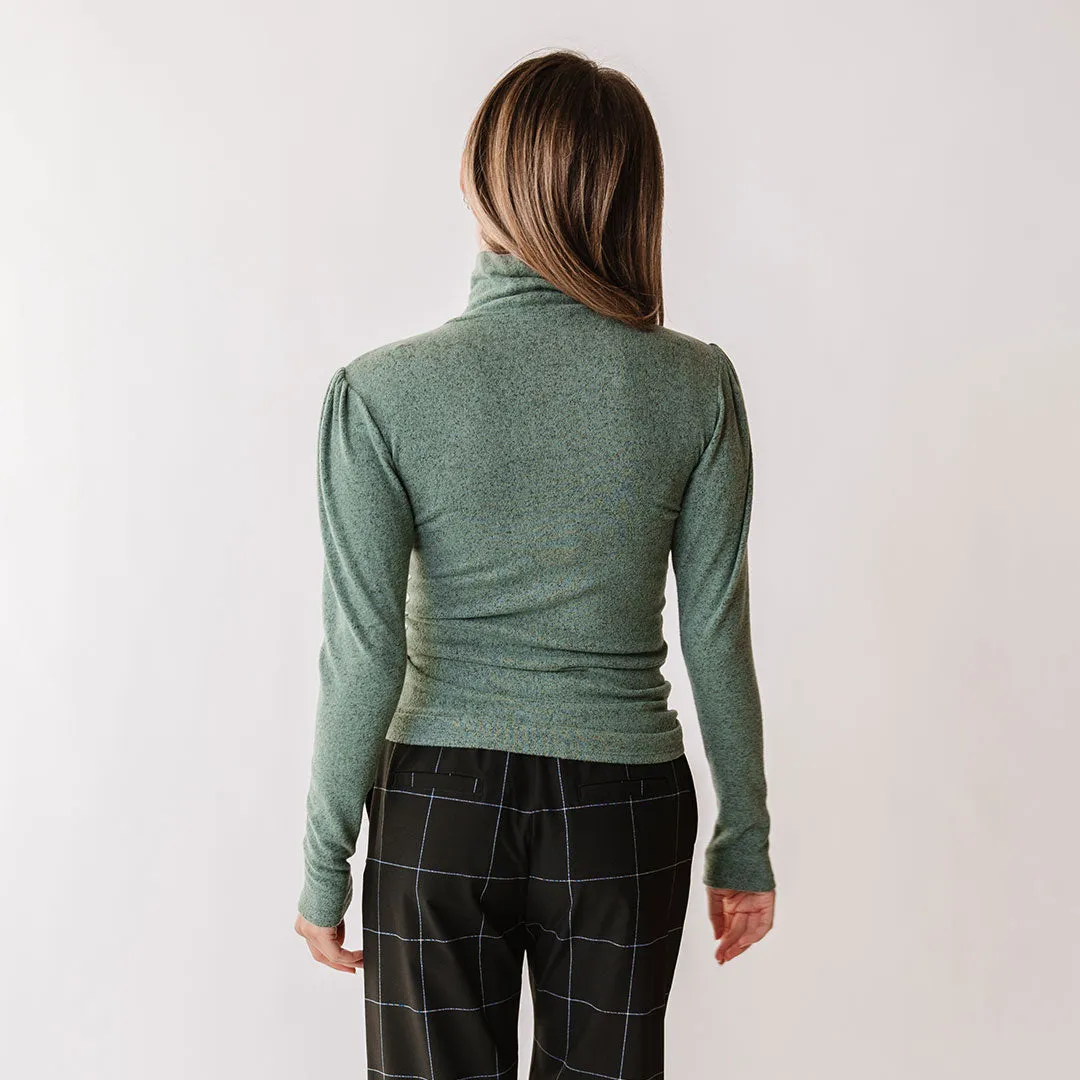 Tatum Turtleneck, Dusk Green