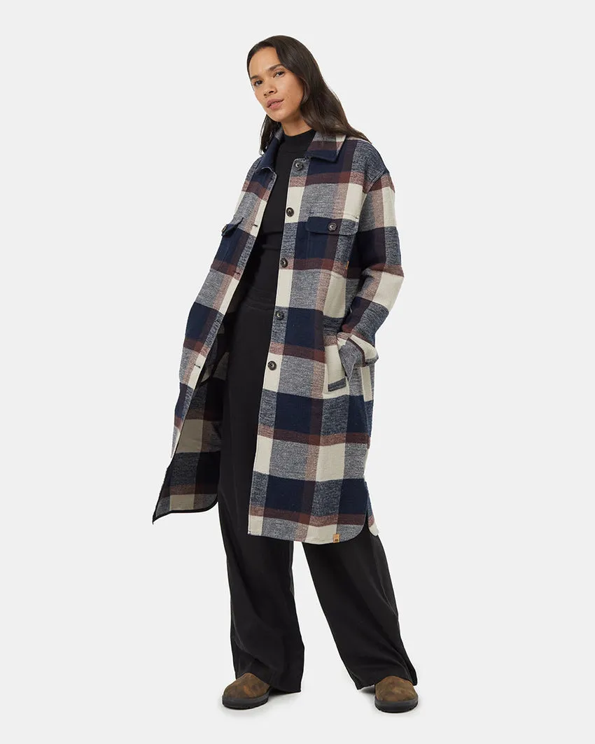 Tentree Heavy Weight Flannel Long Jacket - Women's