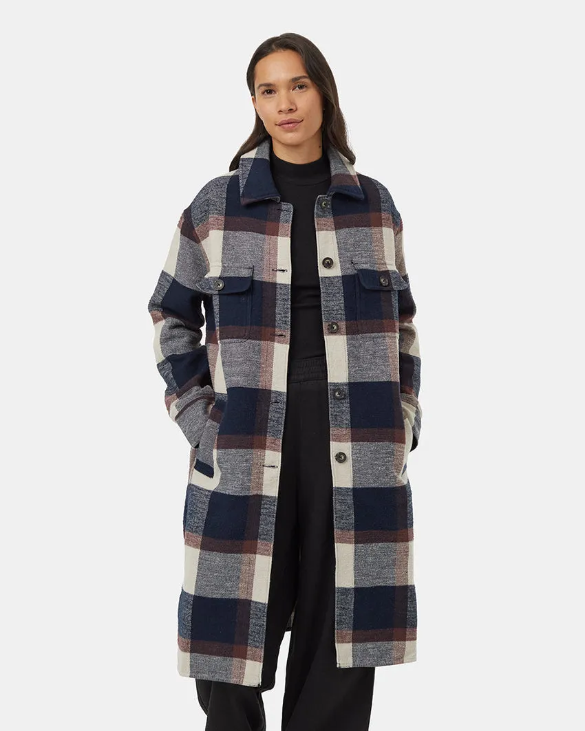 Tentree Heavy Weight Flannel Long Jacket - Women's