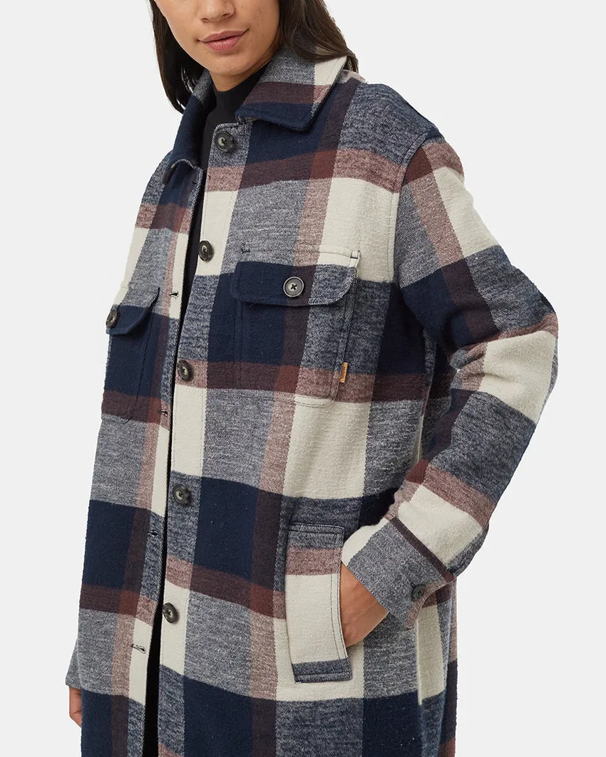 Tentree Heavy Weight Flannel Long Jacket - Women's