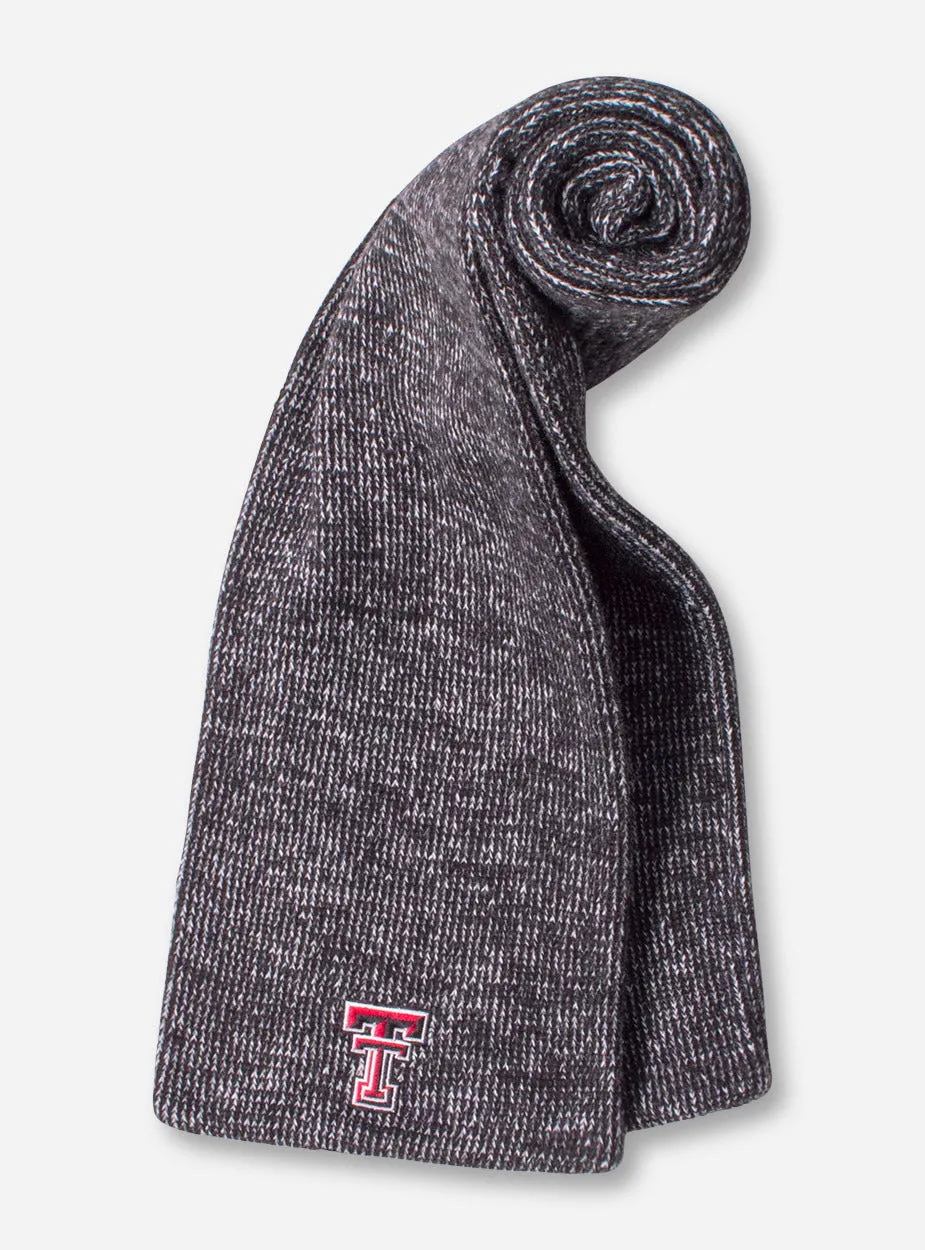 The Game Texas Tech Double T on Black & White Woven Scarf