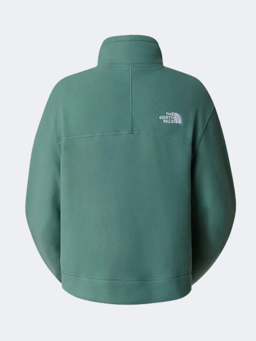 The North Face 100 Glacier Women Hiking Sweatshirt Dark Sage