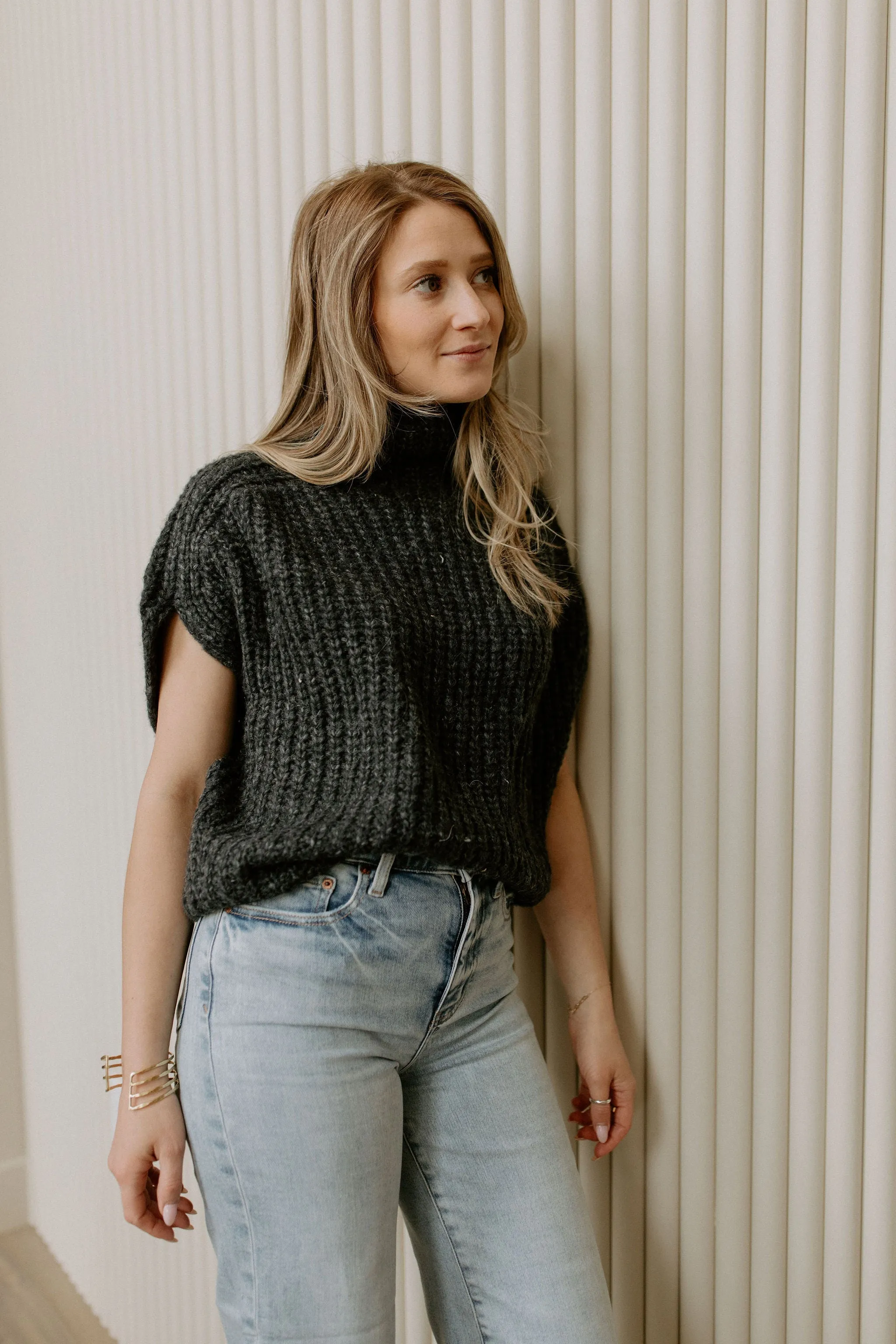 The Raya Short Sleeve Knit Sweater