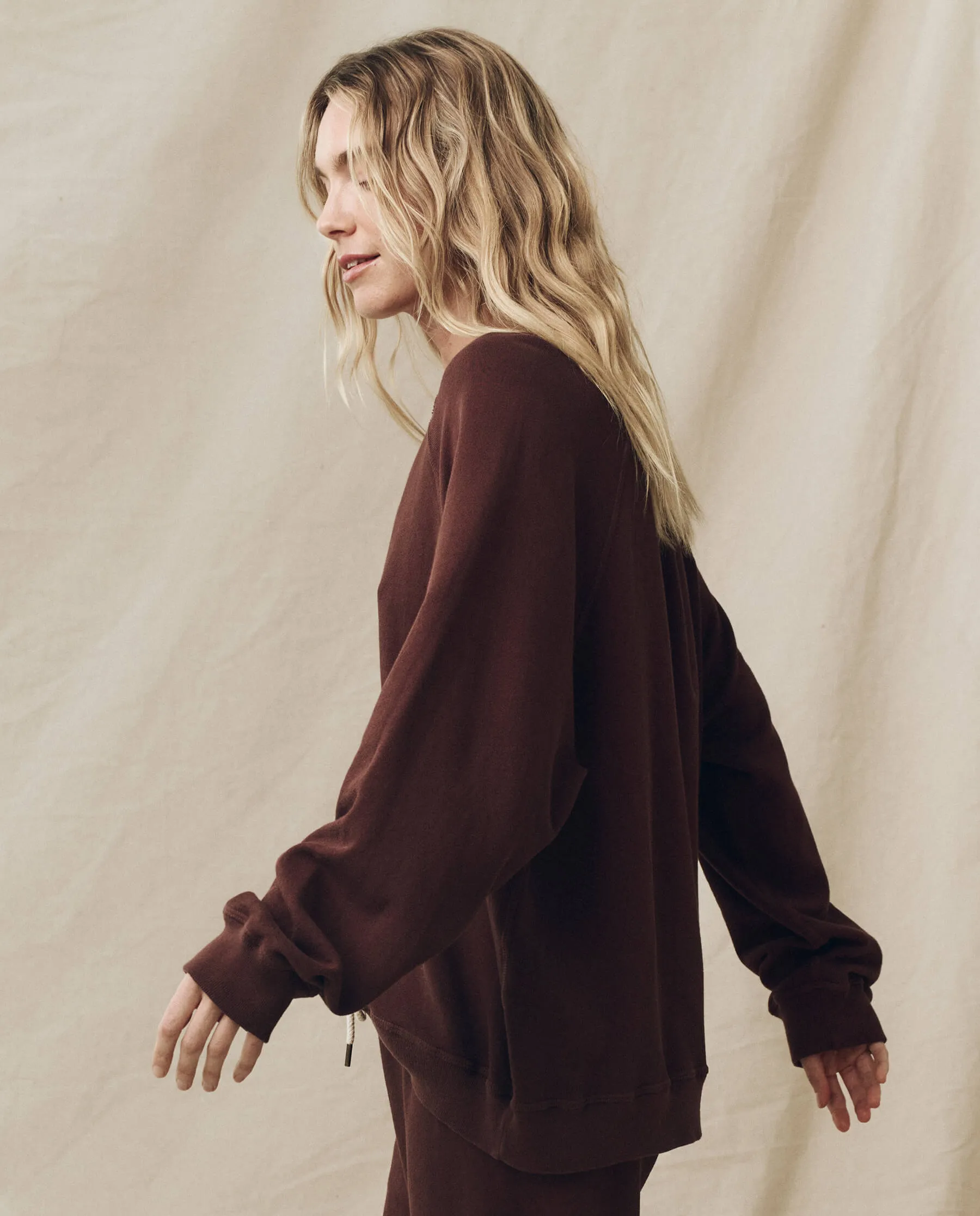 The Slouch Sweatshirt. Solid -- Toasted Walnut