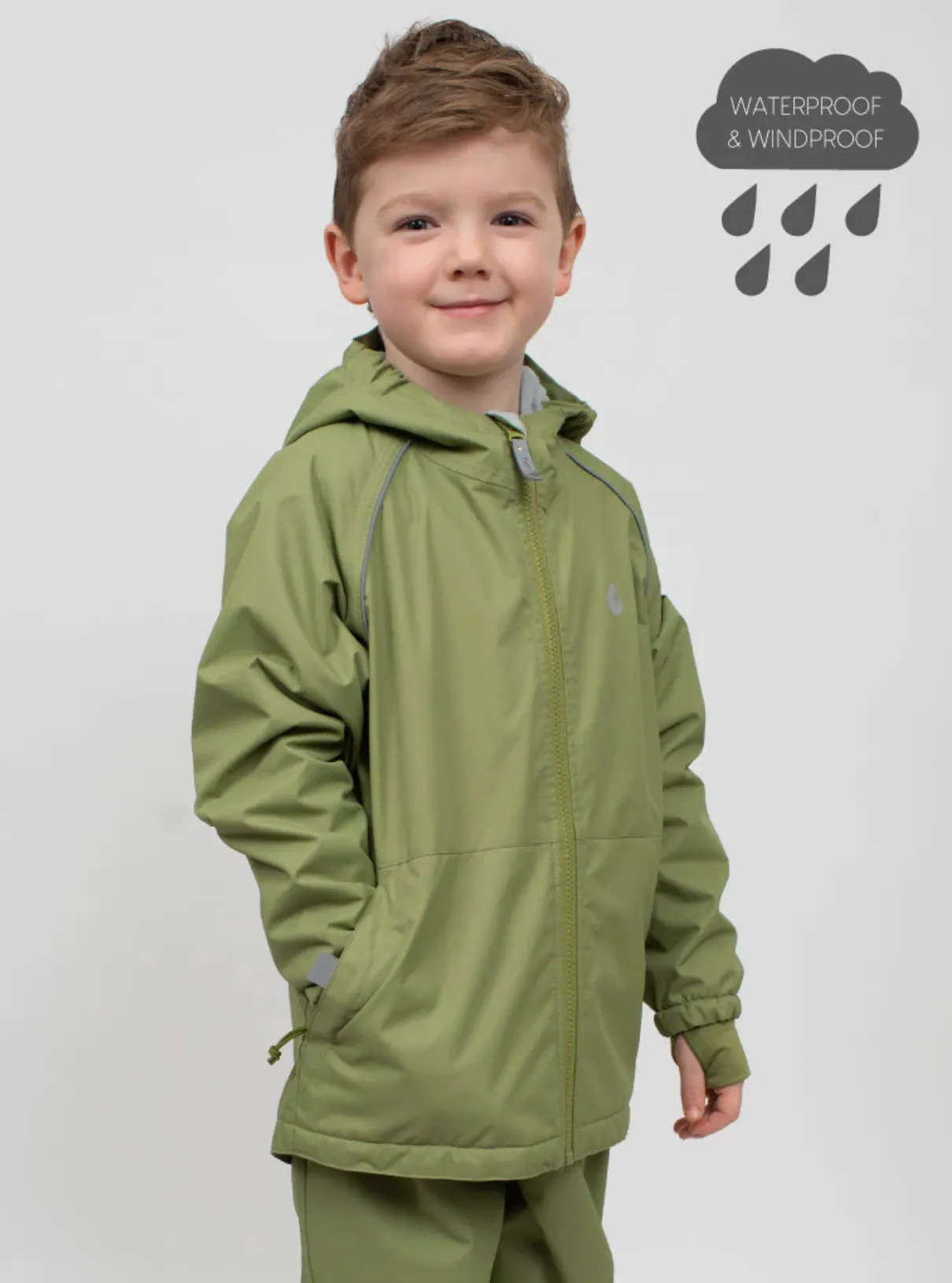 The Splash Magic Storm Jacket - Olive - KIDS