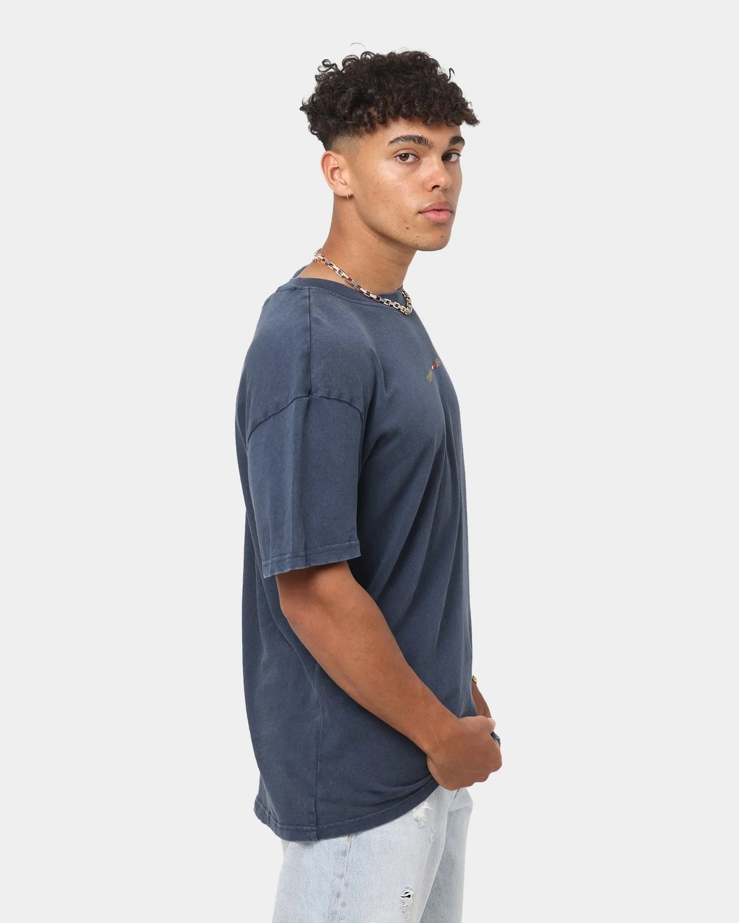 Tommy Jeans Metallic Linear T-Shirt Twilight Navy