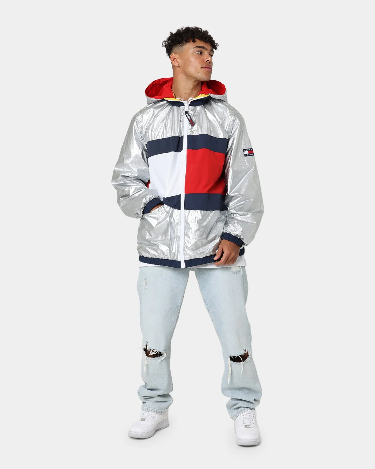 Tommy Jeans Reversible Archive Chicago Windbreaker Twilight Navy/Multi