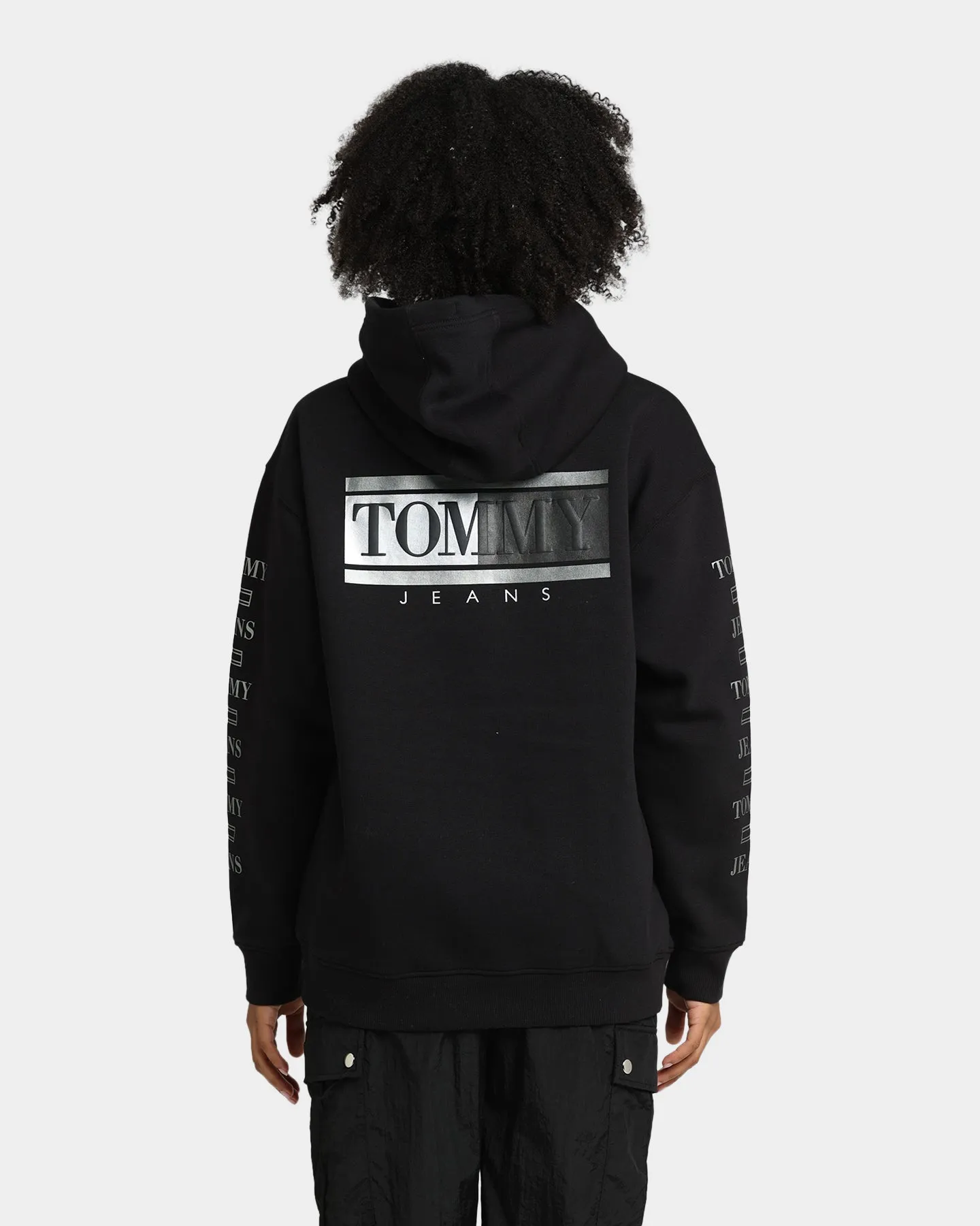 Tommy Jeans Women's Metallic Hoodie Black