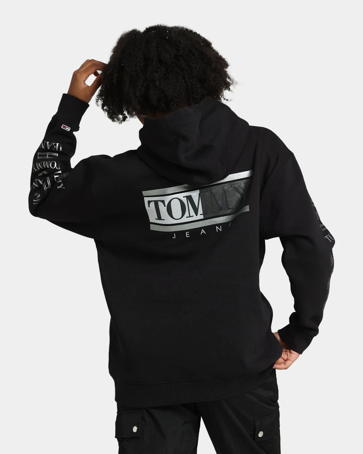 Tommy Jeans Women's Metallic Hoodie Black