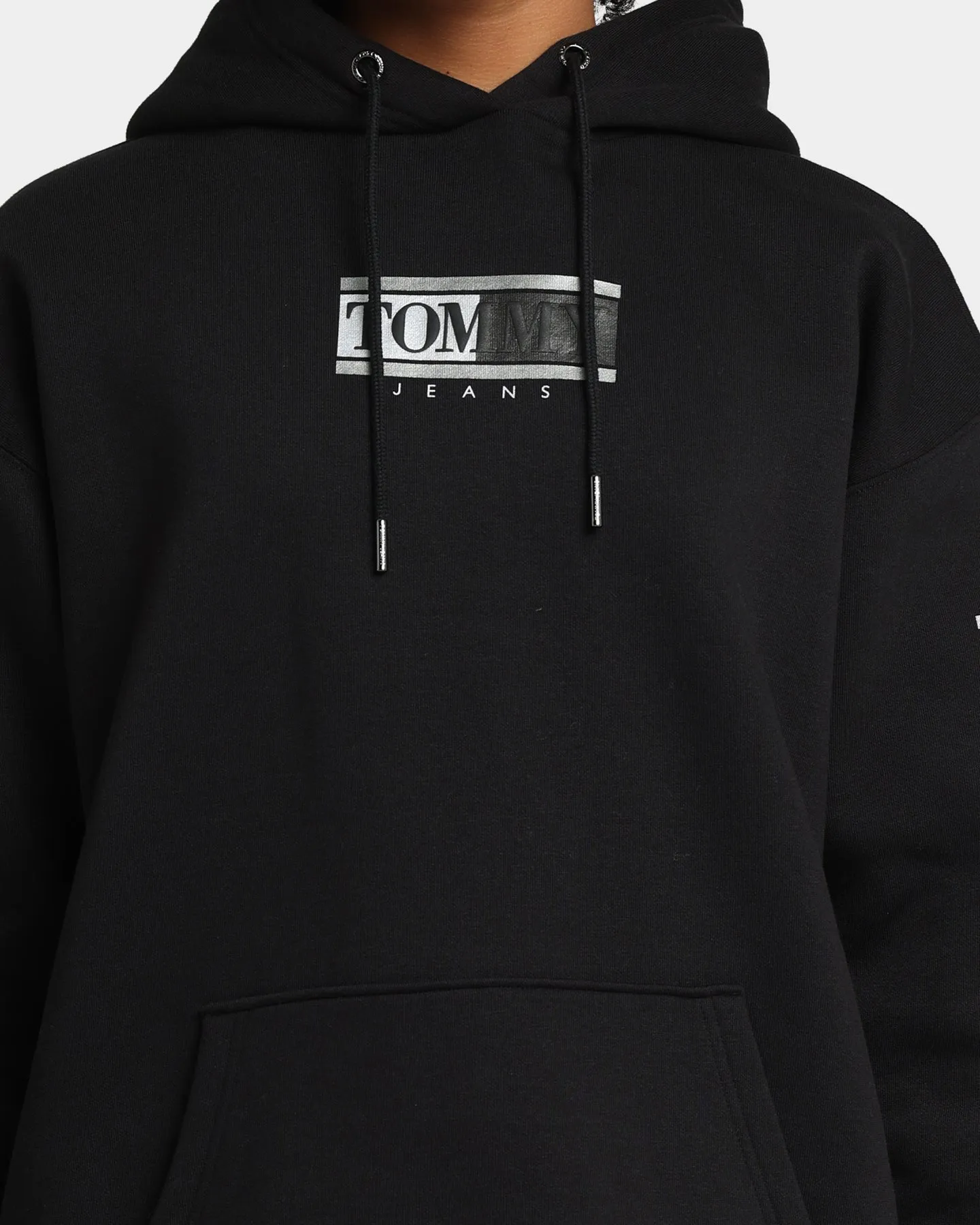 Tommy Jeans Women's Metallic Hoodie Black