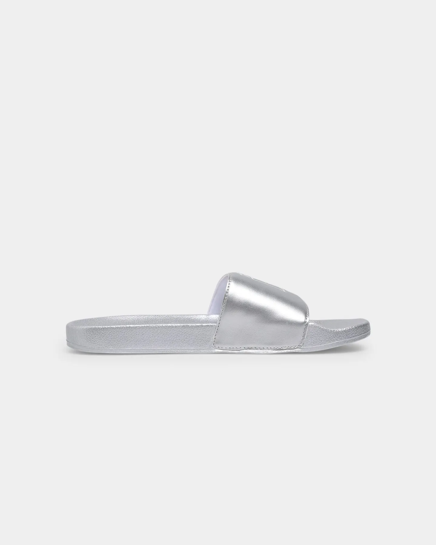 Tommy Jeans Women's Mono Metallic Pool Slides Silver