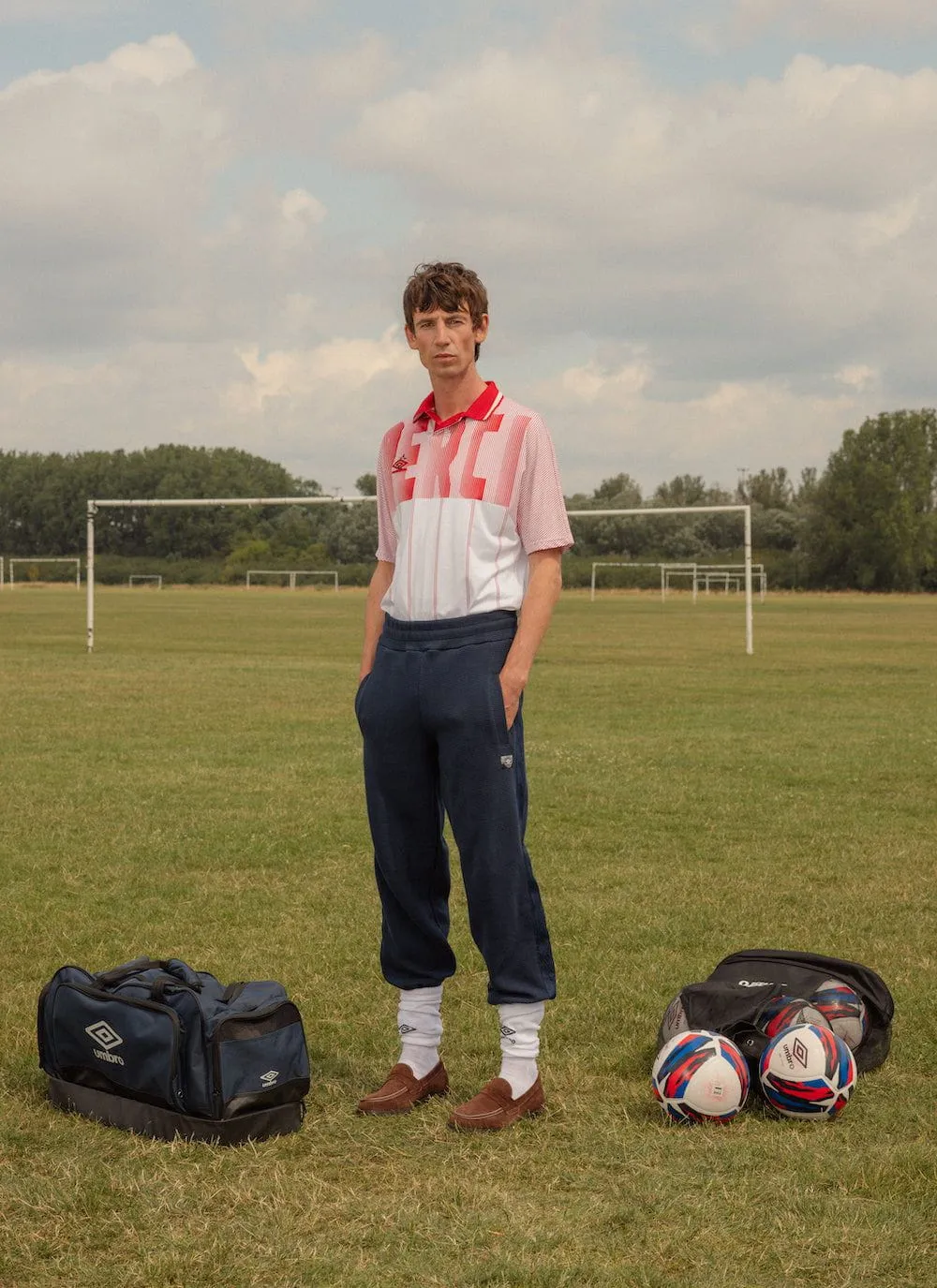 Tonal Tape Trackpants | Umbro x Percival | Navy