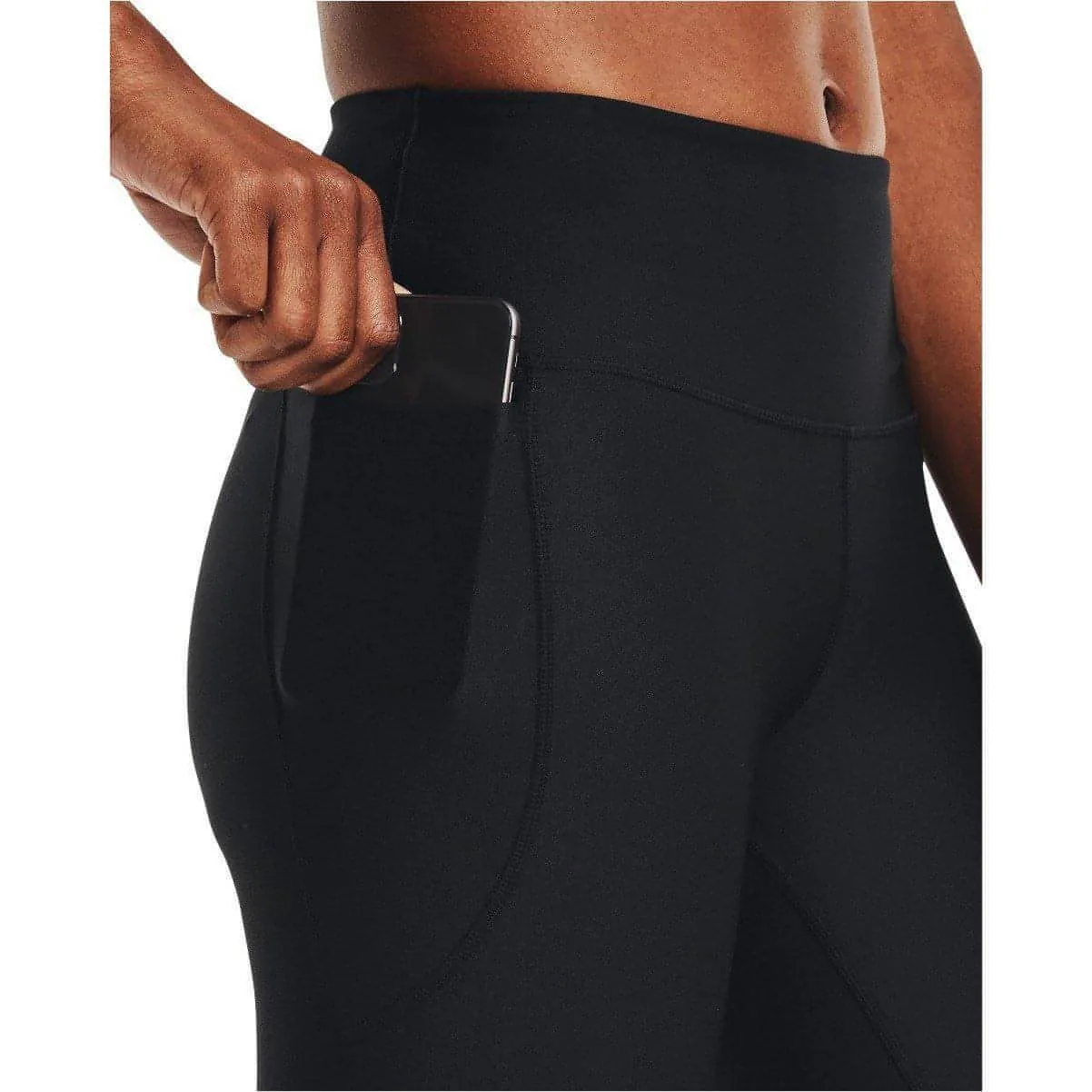 Under Armour HeatGear High Rise Womens Long Running Tights - Black