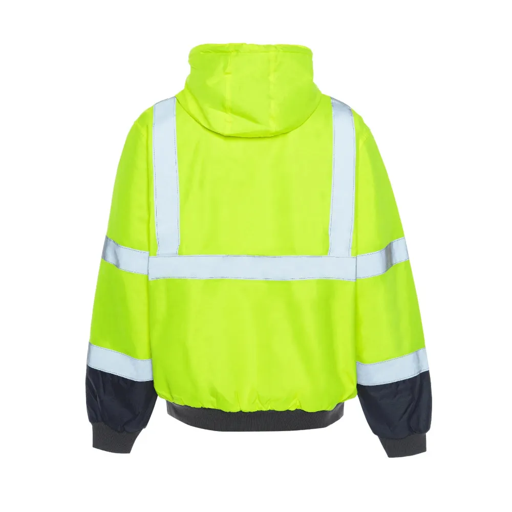 Utility Pro Hi Vis Ultra Light Full Zip Waterproof Teflon Hoodie Class 3 - UHV829