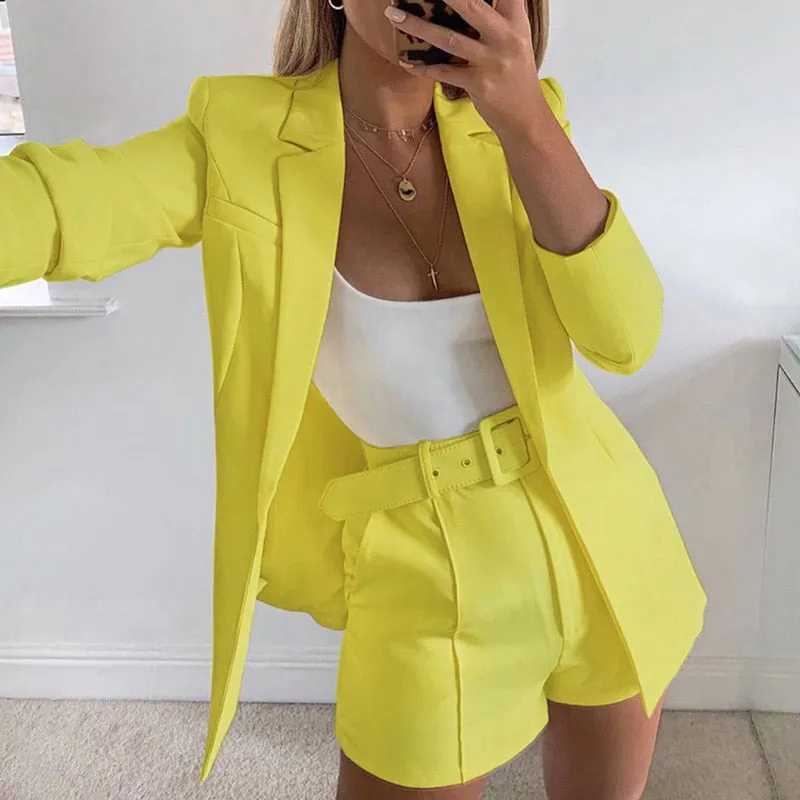 Valerie Two-Piece Blazer & Shorts Suit Set