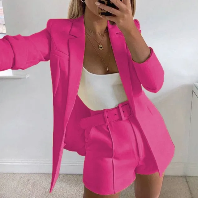 Valerie Two-Piece Blazer & Shorts Suit Set