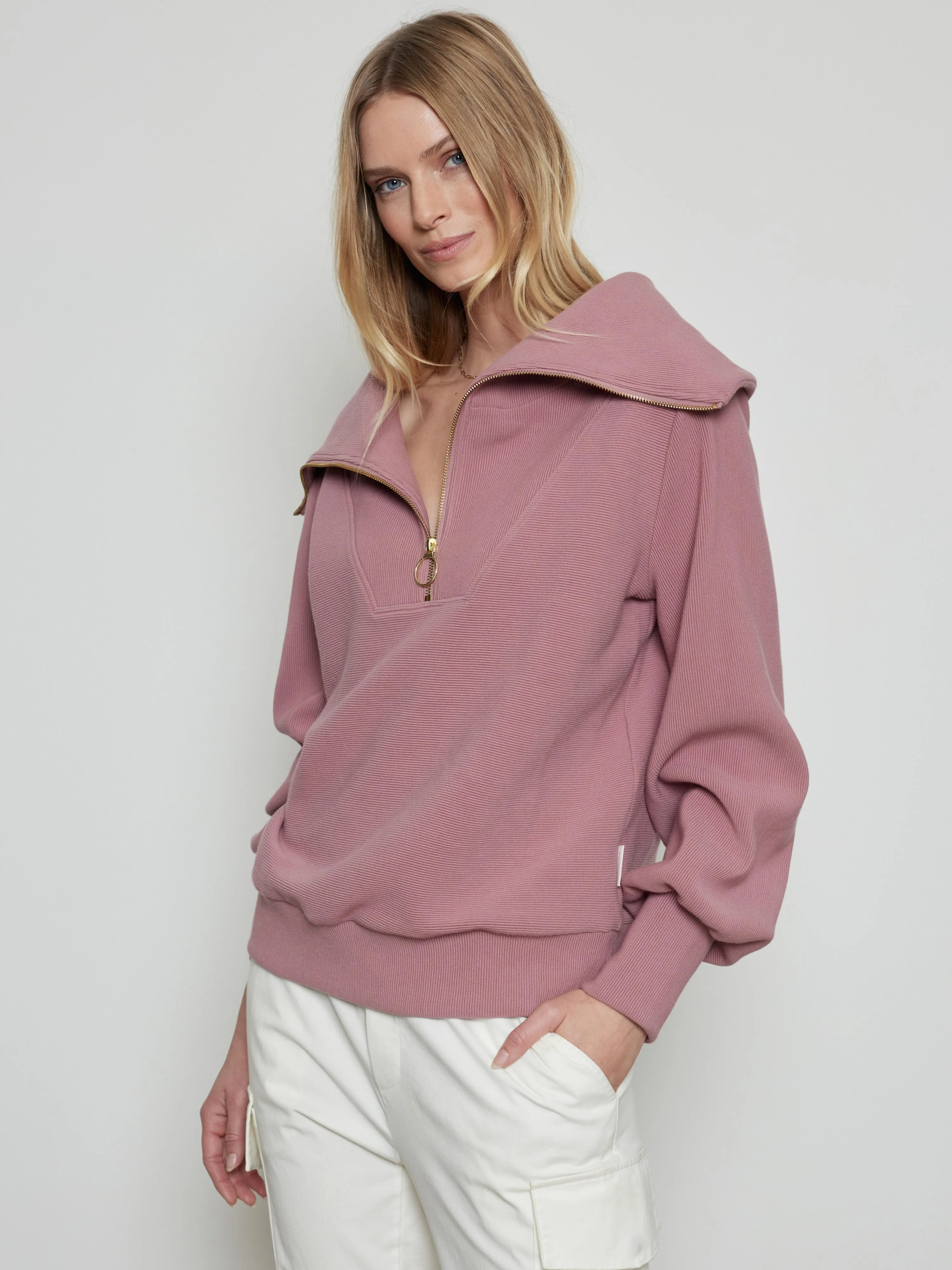 Varley Vine Half Zip Pullover - Nostalgia Rose