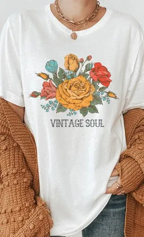 Vintage Soul Floral Graphic Tee