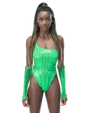 VIOLET LEOTARD - GREEN WITH ENVY