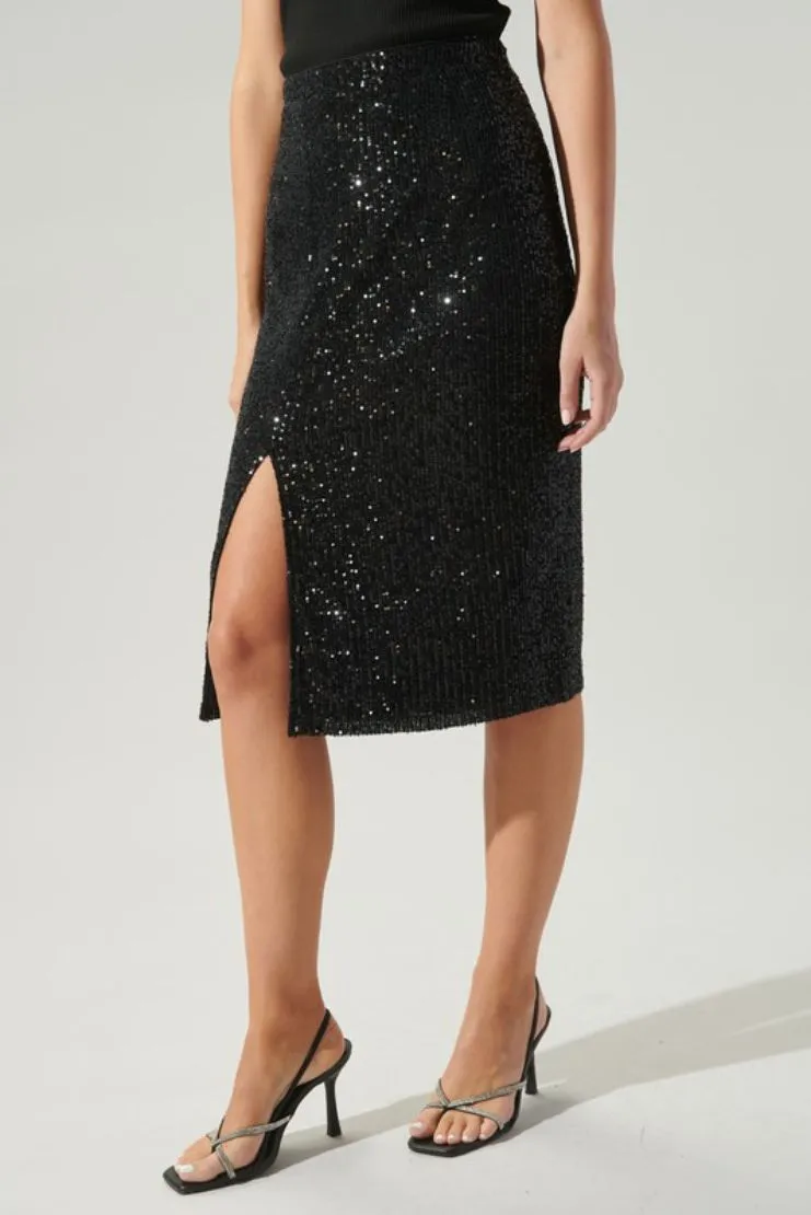 Vivica Sequin Pencil Skirt