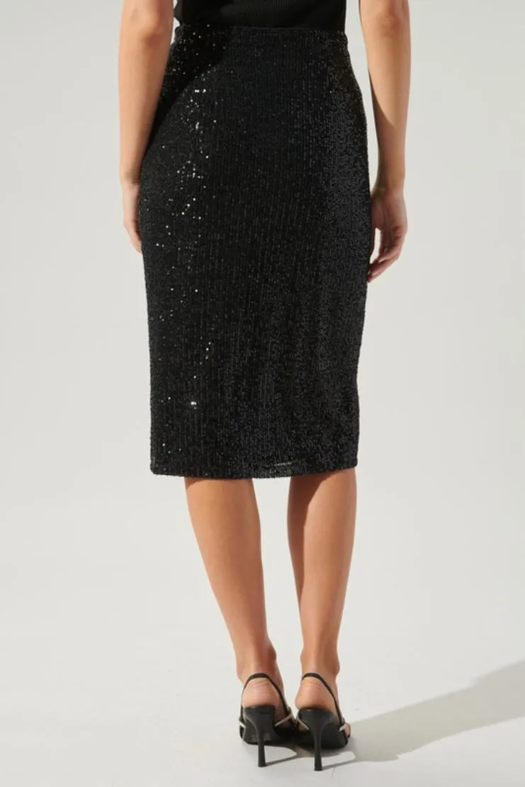 Vivica Sequin Pencil Skirt