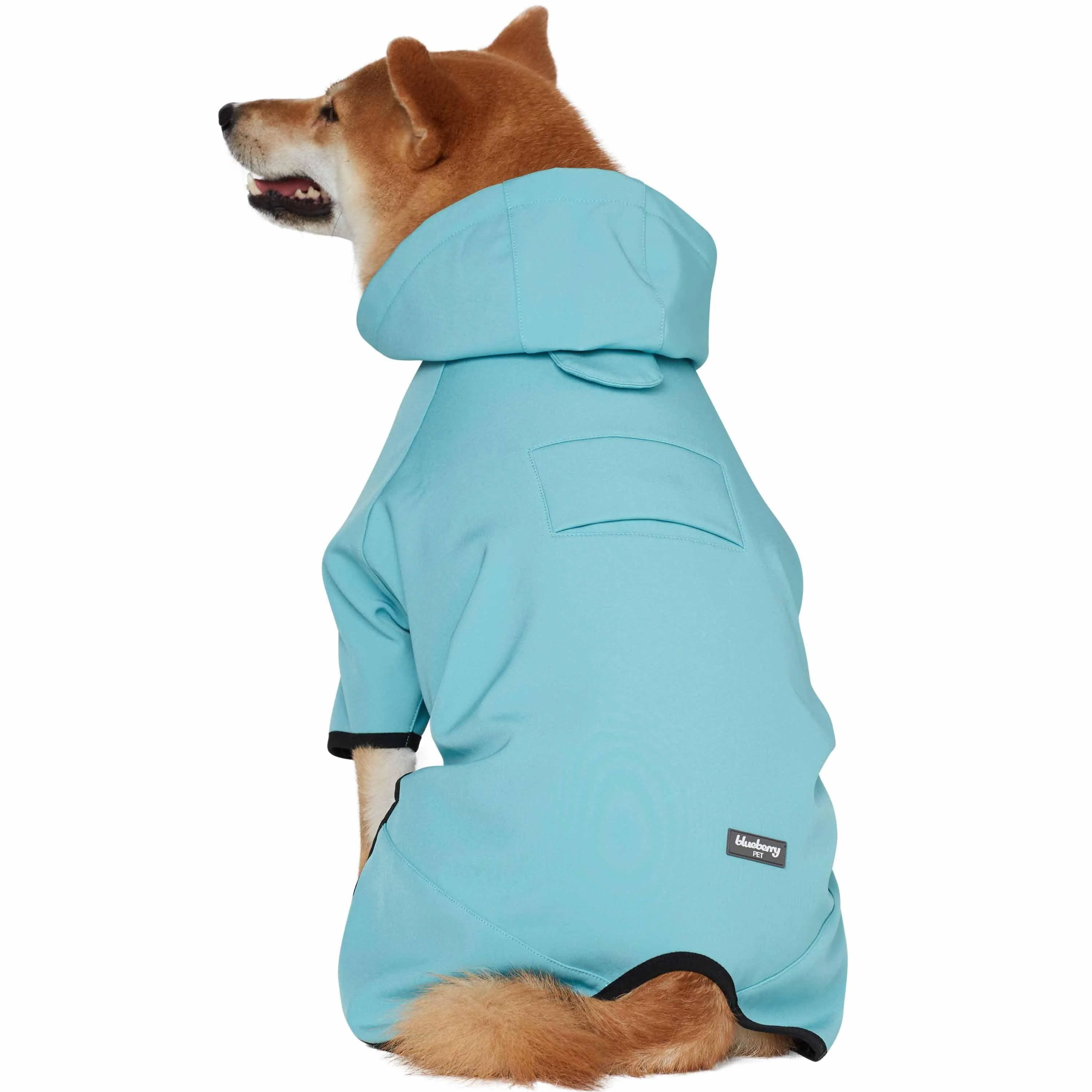 Waterproof Dog Softshell Jacket, Hooded Raincoat and Windbreakers