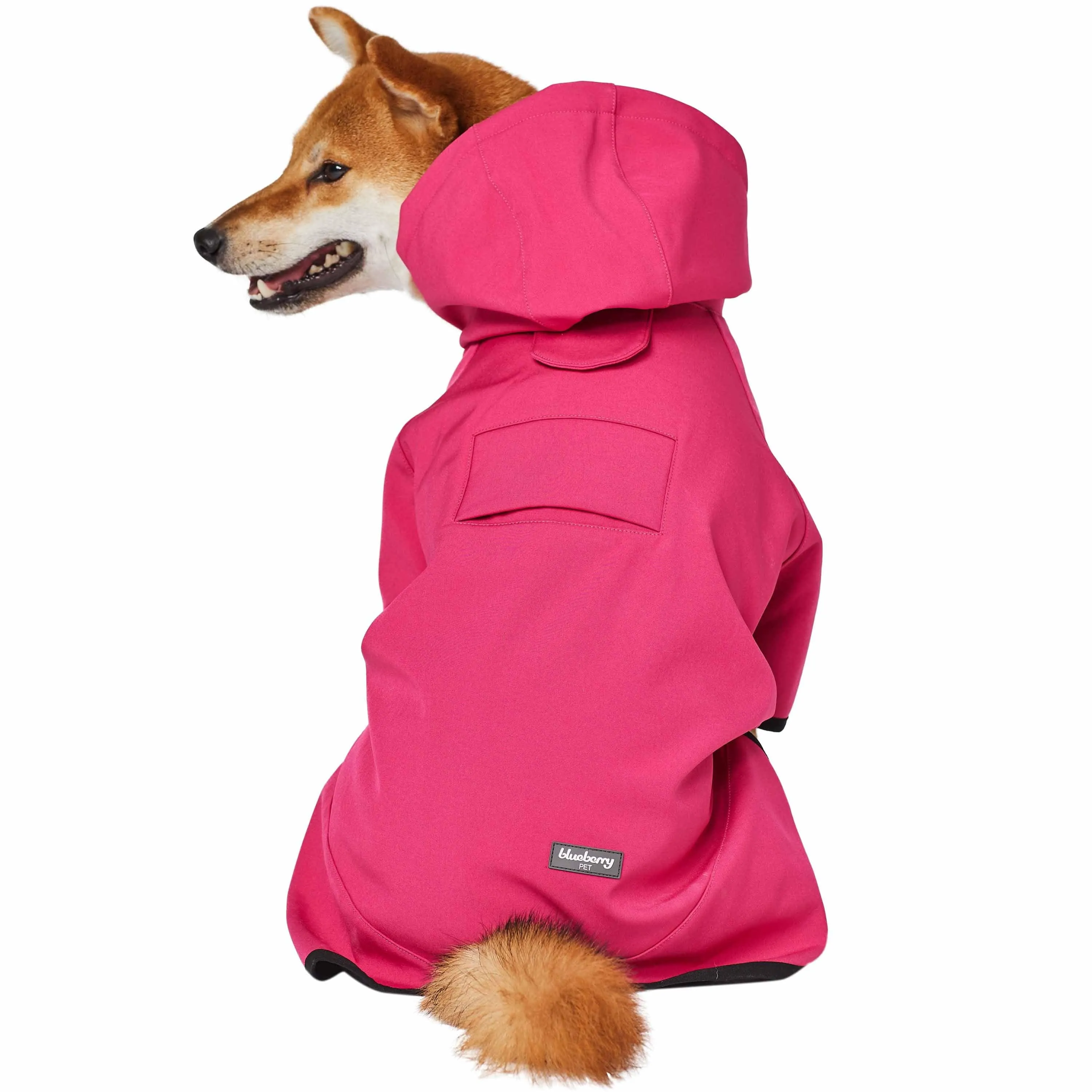 Waterproof Dog Softshell Jacket, Hooded Raincoat and Windbreakers