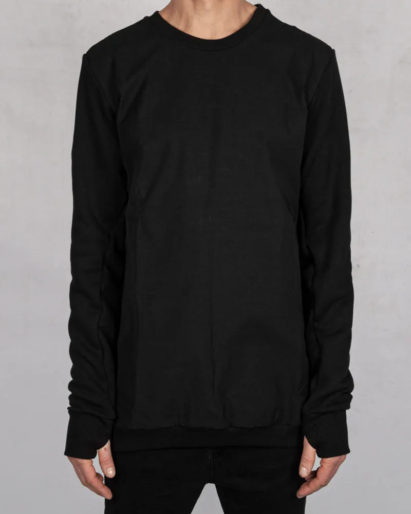 Waterproof front sweatshirt black