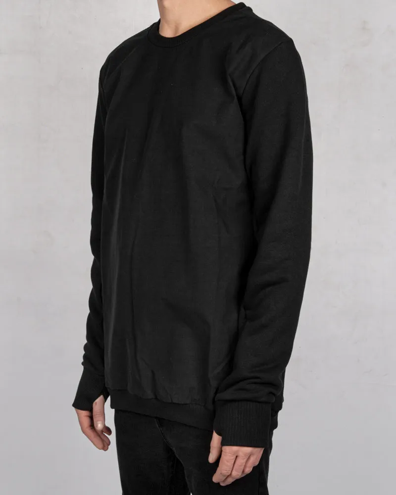 Waterproof front sweatshirt black