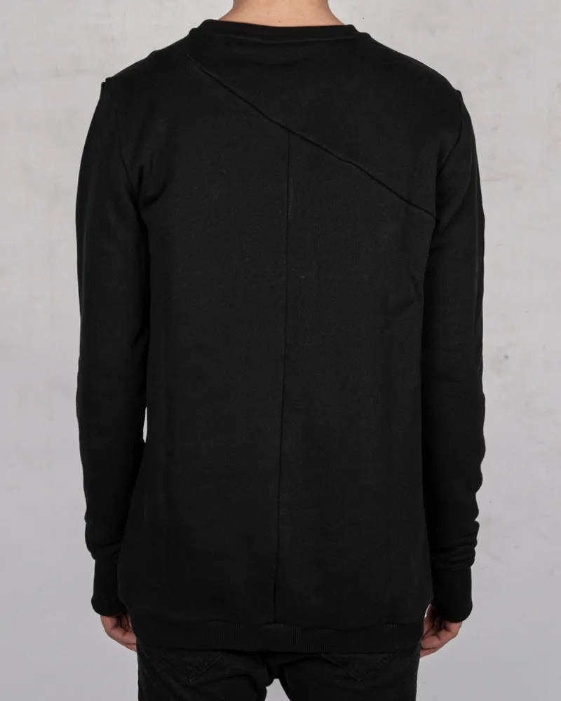 Waterproof front sweatshirt black