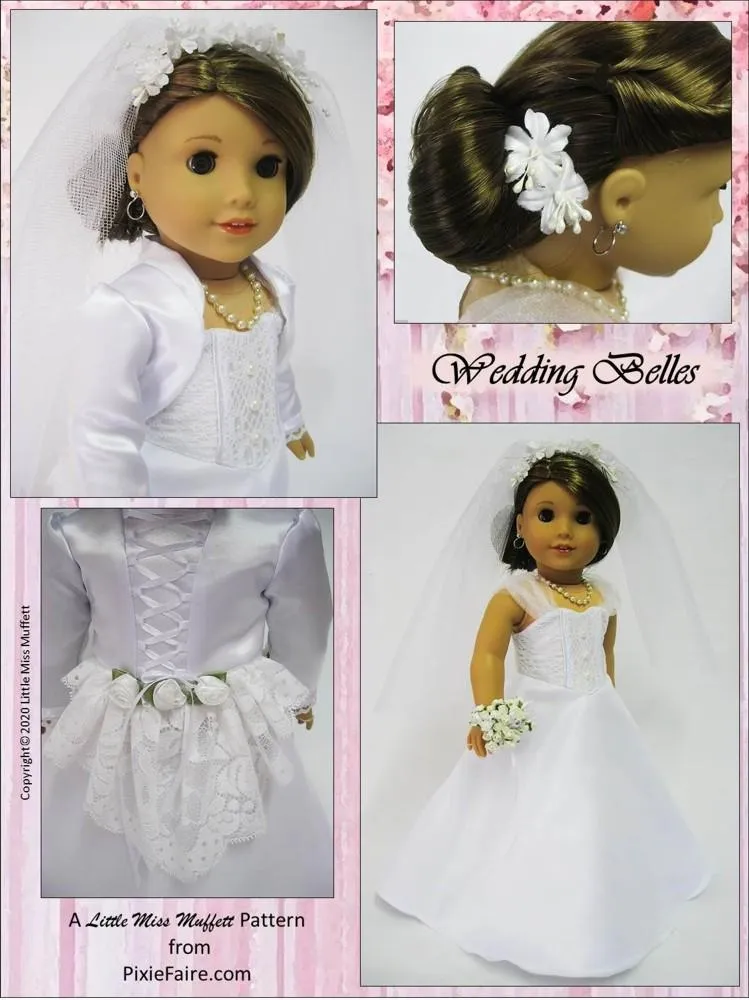 Wedding Belles 18" Doll Clothes Pattern