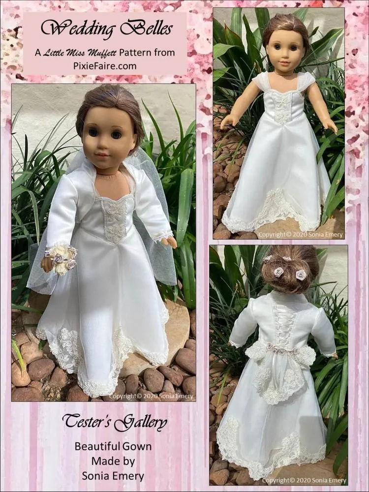 Wedding Belles 18" Doll Clothes Pattern