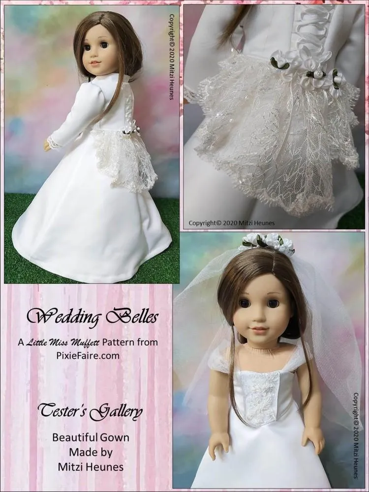 Wedding Belles 18" Doll Clothes Pattern