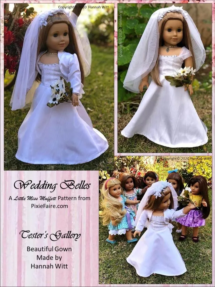 Wedding Belles 18" Doll Clothes Pattern