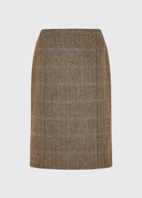 Wisteria Tweed Pencil Skirt - Woodrose