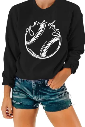 WOMEN BASEBALL GAMEDAY PRINTING BASIC PULLOVER