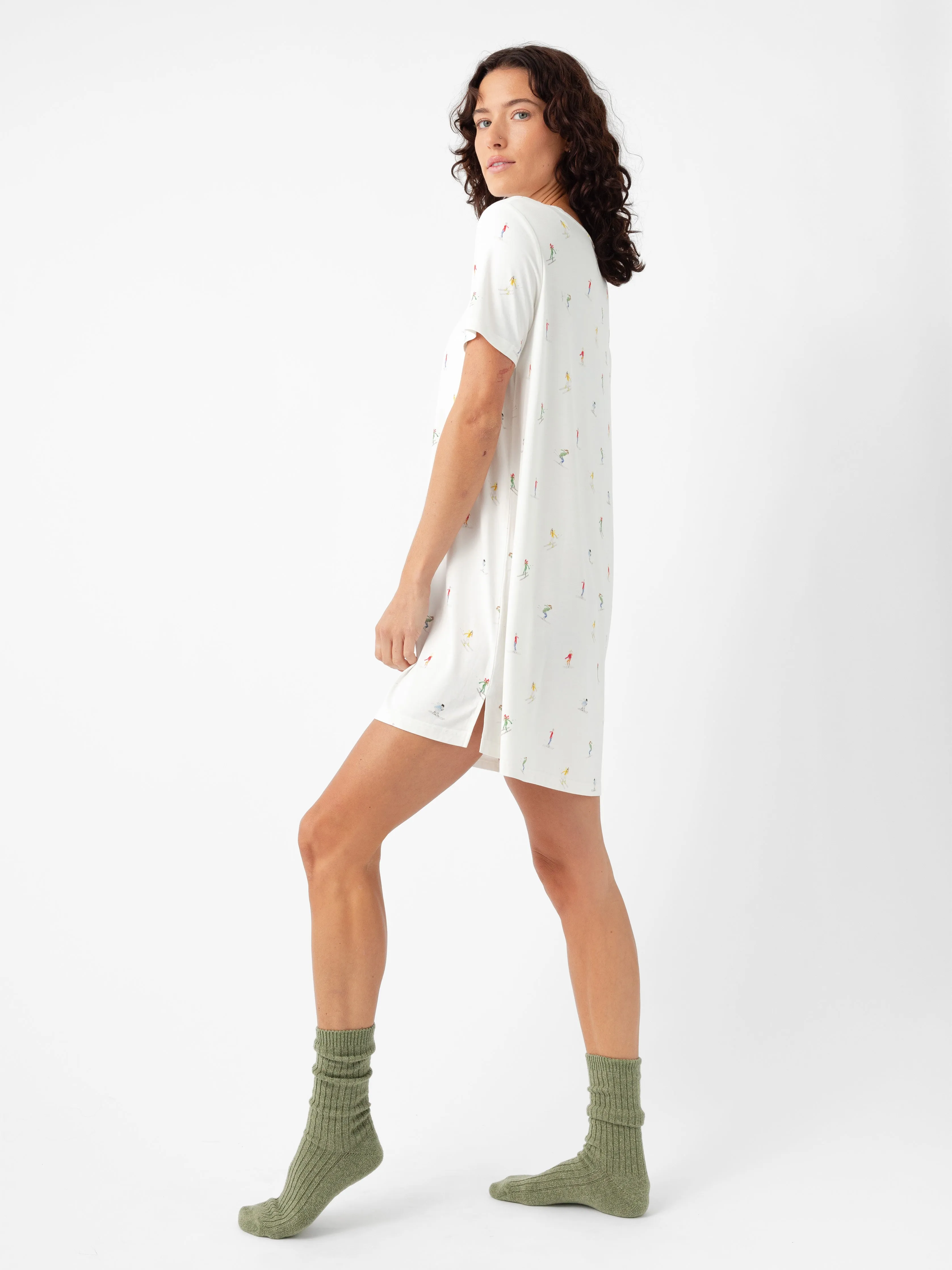 Women's Bamboo Stretch Knit Sleep Dress