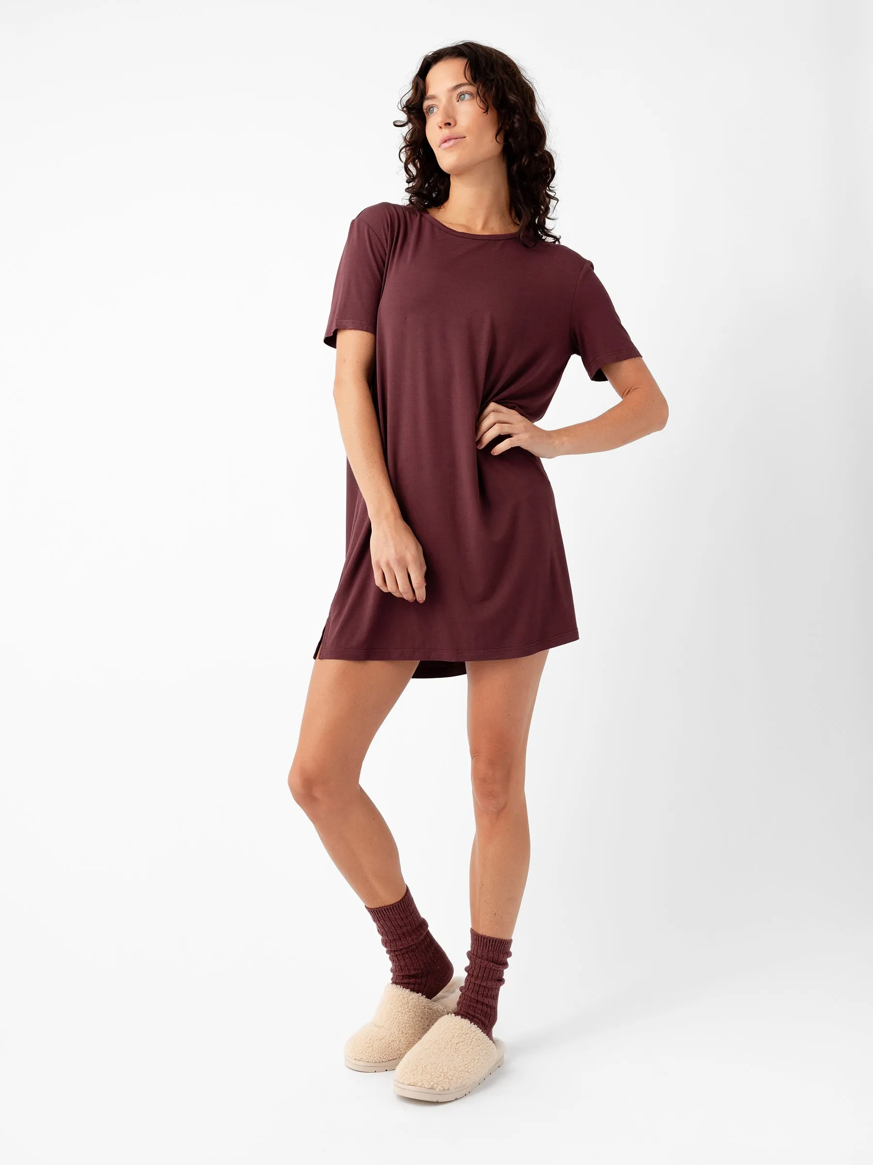 Women's Bamboo Stretch Knit Sleep Dress