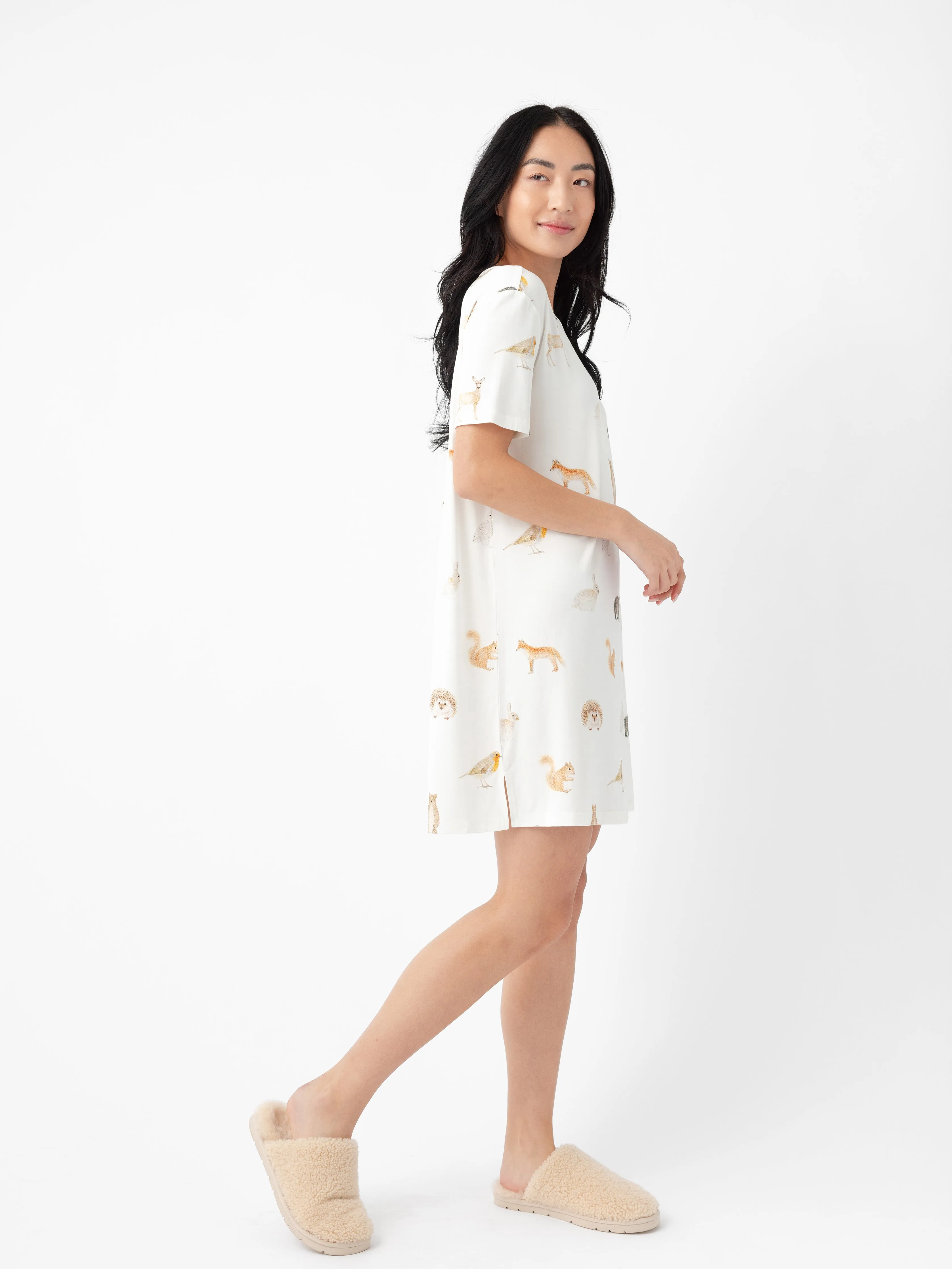 Women's Bamboo Stretch Knit Sleep Dress